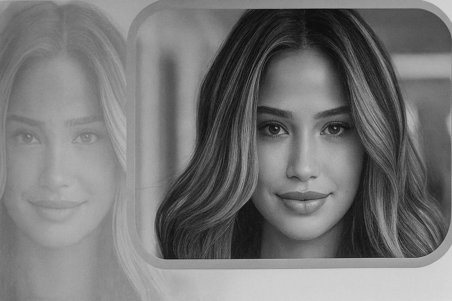 Contoh hasil pewarnaan rambut