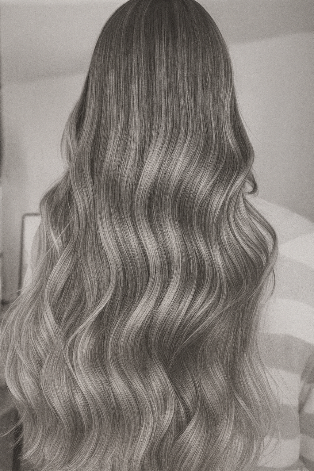 Contoh rambut dengan teknik highlights